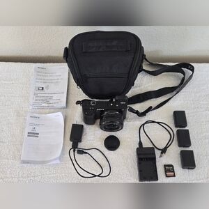Sony Alpha α6000 24.3MP Digital SLR Camera Black Kit With E PZ 16-50mm Lens